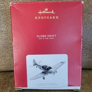 Hallmark 2021 Globe Swift Airplane 25th Sky's The Limit Series Keepsake Ornament